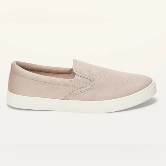 NWT Old Navy Canvas Slip-On Sneakers For Women Cotton Canvas - Picture 6 of 10